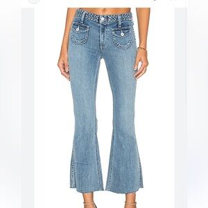 Tularosa x Revolve Penelope Crop Flare Jean in Vilanova - size 25